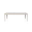 Table à pieds extensible avec incrustation en métal - vanille