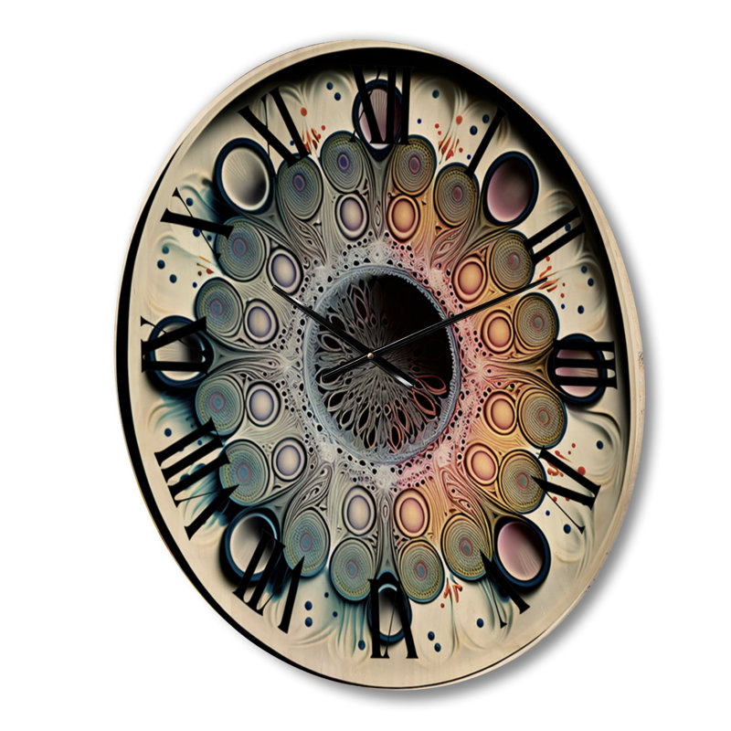 Horloge murale Raqwan Cymatics Mandala IV, Moyenne