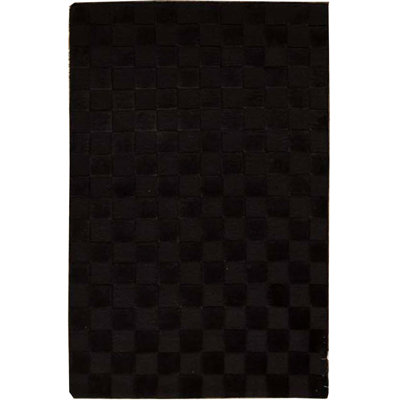 Hand-Knotted High-Quality Black Area Rug