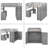 Granvel Kids Full Loft Bed with Drawers-9113946