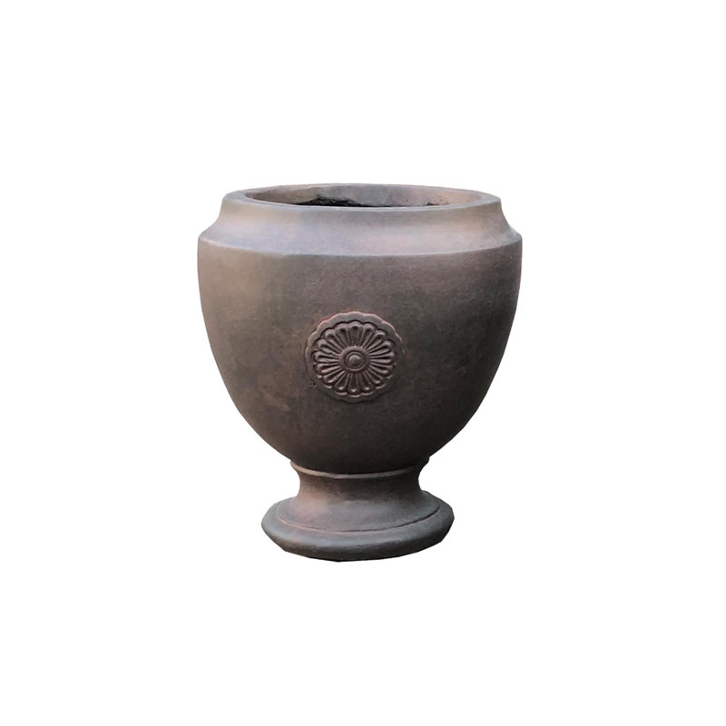 Pot à fleurs en béton statut de la flèche Maximillian, Rouille noire