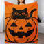Jeté de chat en flanelle de luxe Black Sitting_2-132999278