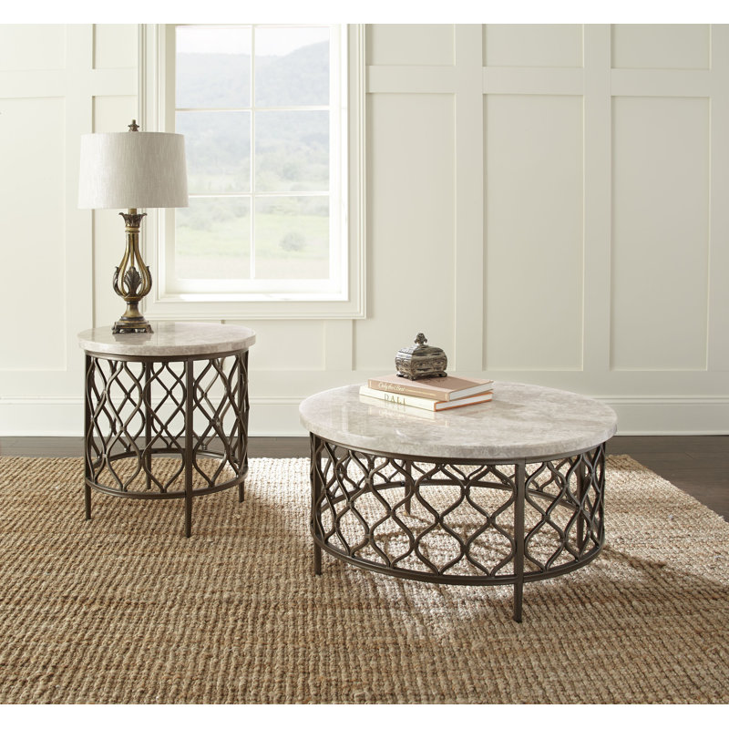 Akhilesh Marble Top Coffee Table