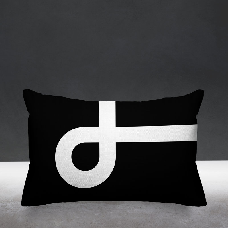 Coussin intérieur / extérieur Channing, Noir