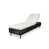 Coussin blanc / cadre noir sélectionné