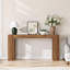 Table d'entrée extra-longue, console de style campagnard pour espaces étroits, chêne, durable et polyvalente-1058748250