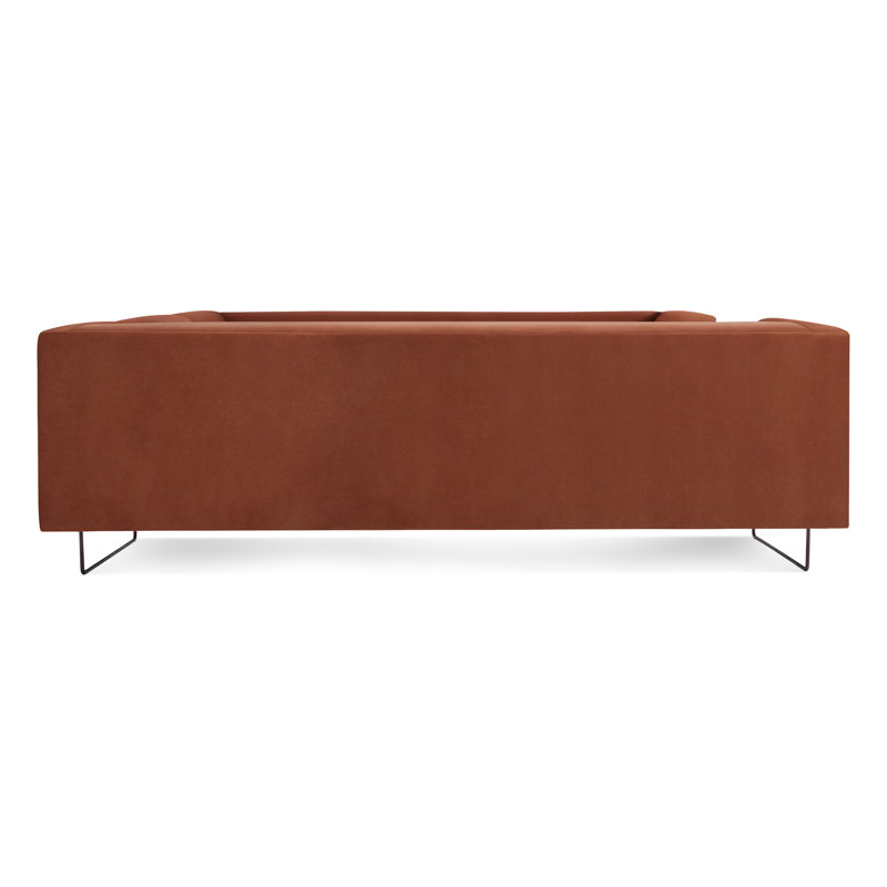 Bonnie And Clyde Sectional, Copper Velvet Polyester Blend