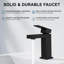 Robinet de salle de bain à poignée simple, robinet de salle de bain à un trou, robinet de lavabo de salle de bain moderne en laiton massif avec lavabo escamotable et tuyaux d'alimentation en eau-114001055