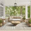 Abani OCE140A Brown Block Pattern Indoor/Outdoor Area Rug-1945427794