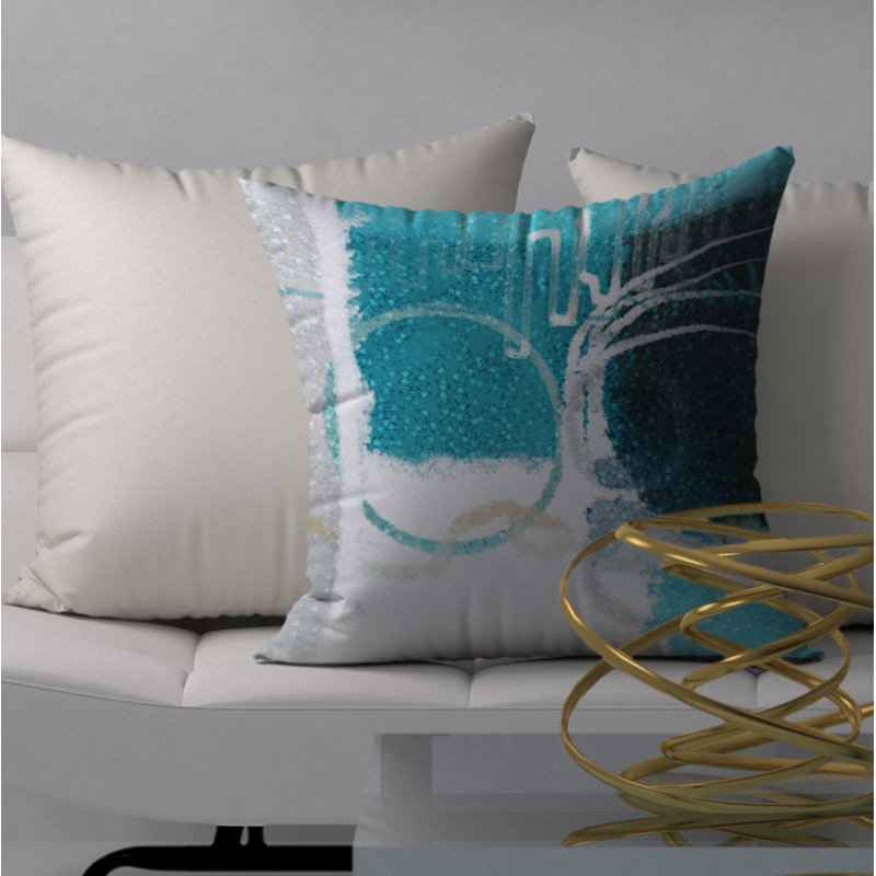 Housse de coussin décorative carrée en forme de coussin et insert éclairé, 18 po x 18 po