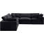 Canapé modulaire en velours réversible de 120 po de large Isshak-87141432