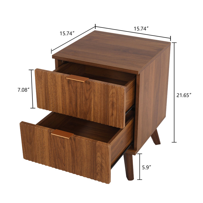 Lachman Nightstands, Walnut