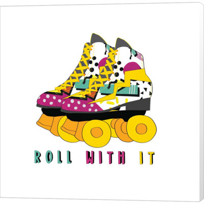 «Roll With It» par Jen Bucheli, art mural sur toile