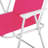 XL Folding Beach Chair With Attached Umbrella | Barbie Pink | 15" Seat Height | Heavy-Duty Steel Cross Bar | Oxford Fabric | 265Lbs Capacity-1568391373