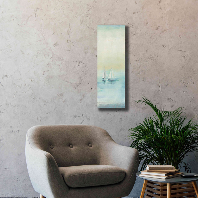 «Early Morning Sea II» par Silvia Vassileva, art mural sur toile, 12 po x 36 po, H 36 po x l 12 po