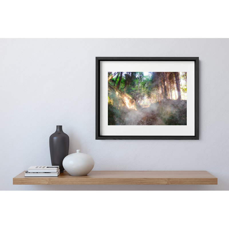 Into The Mystic Print by Joseph Regan, 14" H x 16" W x 0.75" D, Black