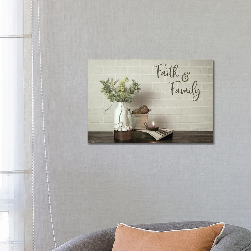 Faith And Family by Susie Boyer - Wrapped Canvas Gallery-Wrapped Canvas Giclée, 66.04 cm H x 45.72 cm W x 1.91 cm D
