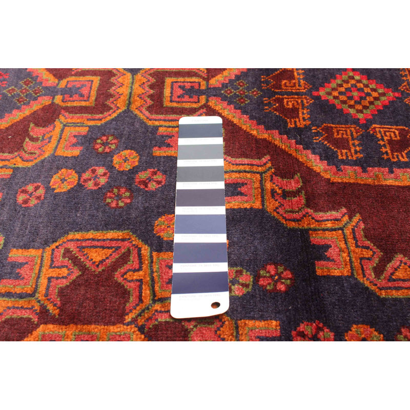 Tapis bleu marine Teimani 3 pi 10 po x 6 pi 3 po