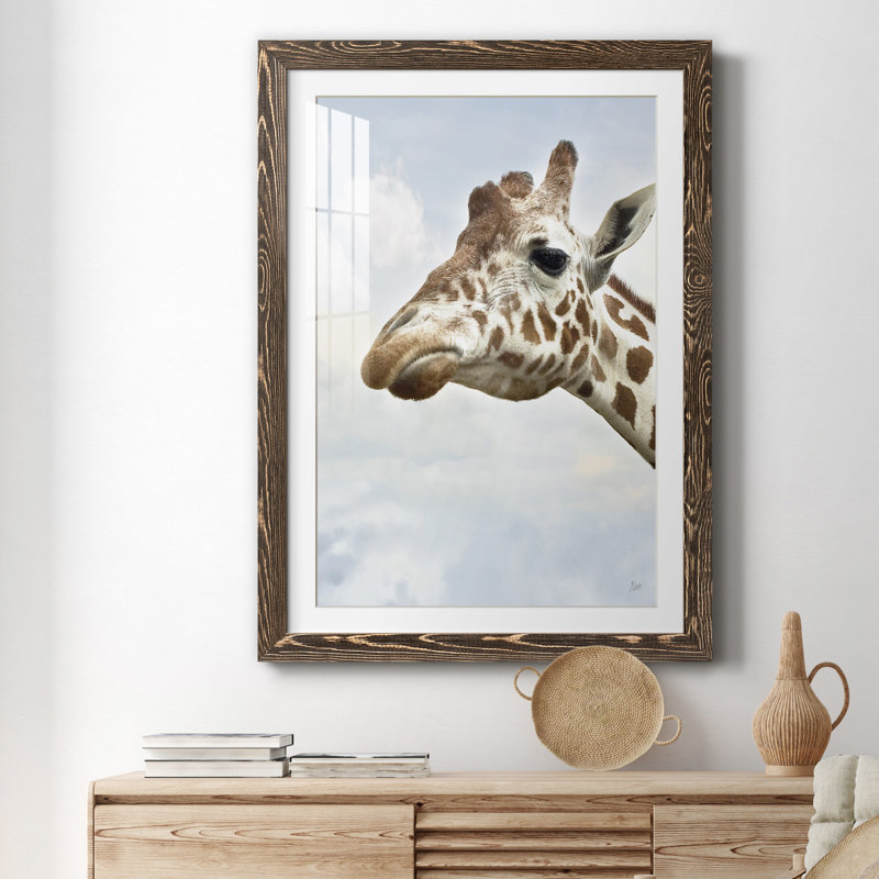 Grumpy - Photographie avec cadre photo, H 31,5 po x l 23,5 po x P 1,5 po, Encadré de bois de noyer
