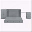 Grand lit escamotable avec port USB-44117716