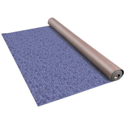 Deep Blue Marine Carpet 6 Ft X 23 Ft Marine Carpeting Marine Grade Carpet For Boats With Waterproof Back Outdoor Rug For Patio Porch Deck Garage Outdoor Area Rug Runner Non-Slide Porch Rug