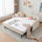 Twin Upholstered Daybed Frame with Trundle-2012325981