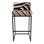 Zebra Hide Bar Stool