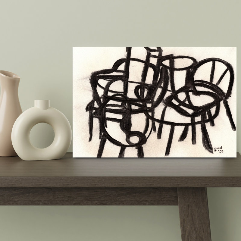 Art contemporain contemporain, H 12 po x l 18 po
