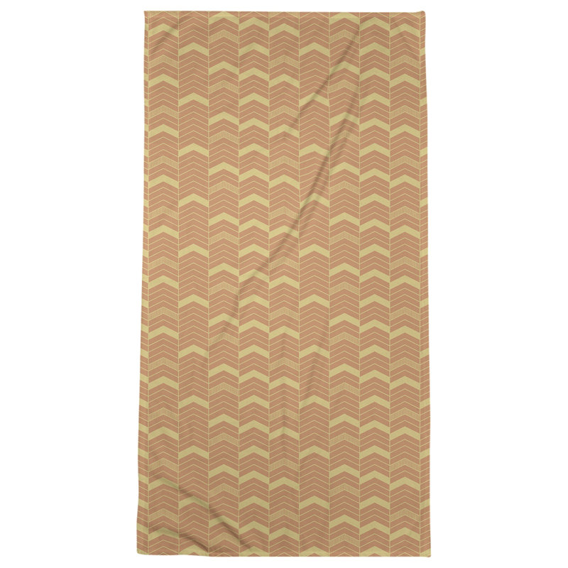 Stephenie Beach Towel, Orange/Mustard Yellow