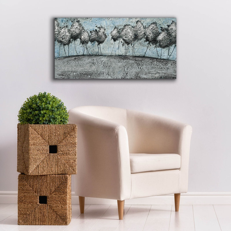  «A Route Of Silver» par Britt Hallowell, art mural sur toile, 40 po x 20 po