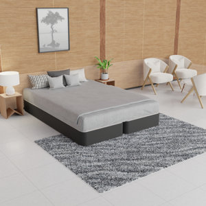 Split Wooden Box Spring / foundation for Mattress Support, Fully Assembled