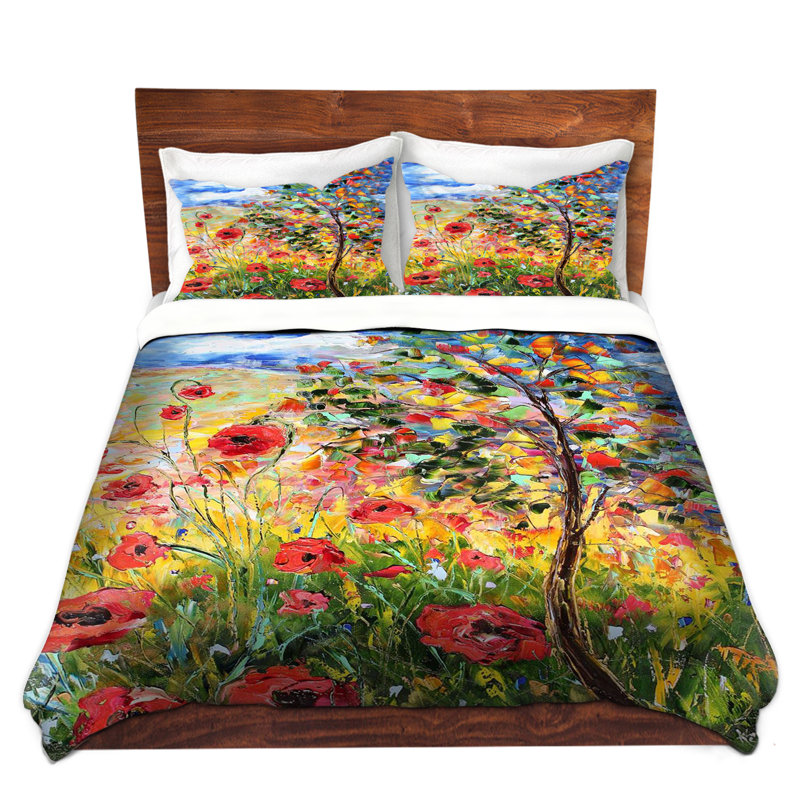 Ensemble de housse de couette provence, 1 housse de couette grand + 2 taies standards