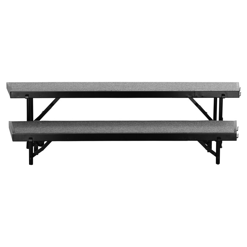 Ensemble de rehausseur de chorale Tapered, H 16 po x l 36 po x P 66 po, Gris