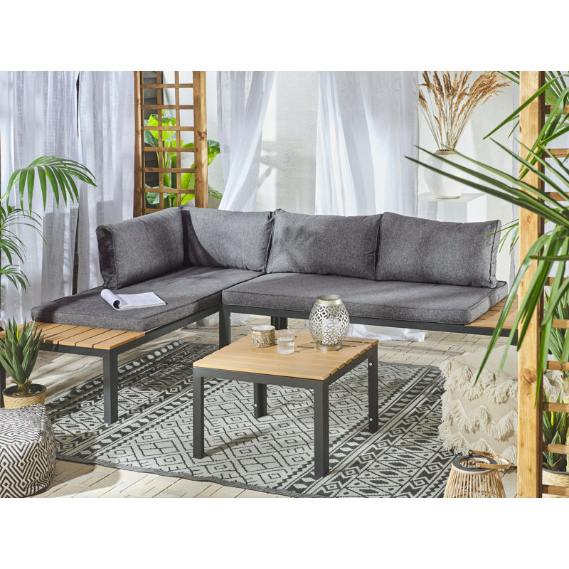 Lemi Metal 4 - Person Seating Group with Cushions