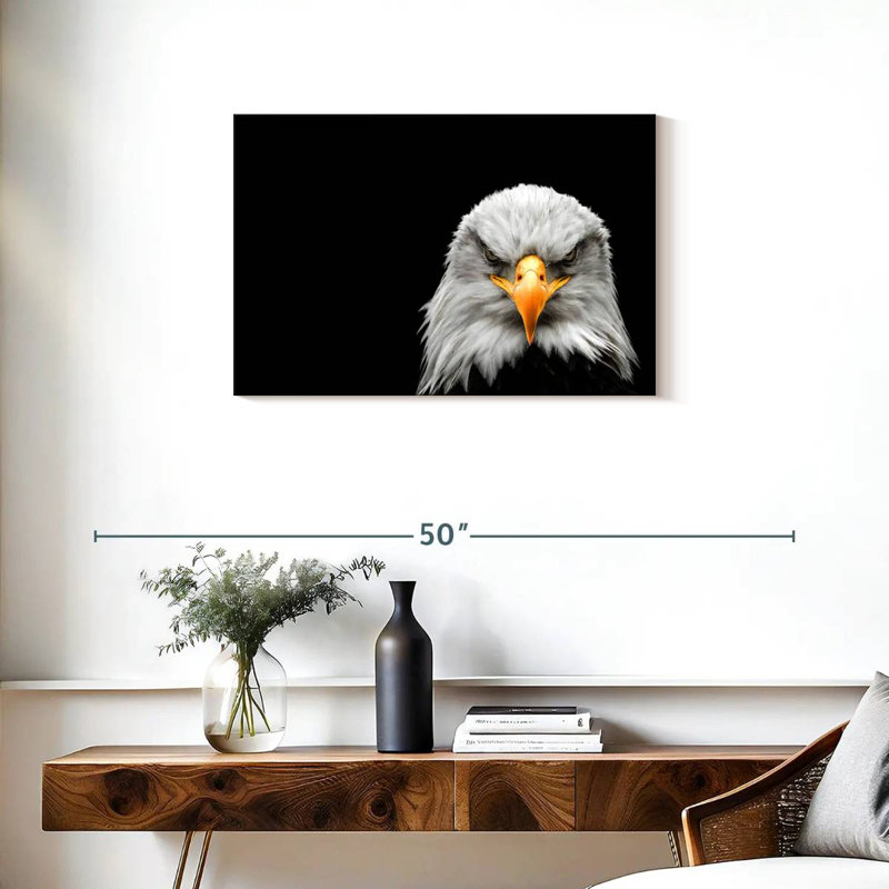 Brampt Angry Bald Eagle, 20" H x 30" W