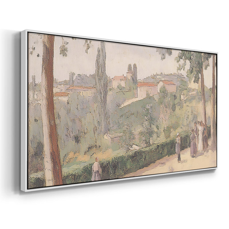 Série paysage - Lxxiii - Toile tendue avec châssis encadré - Prêt à être accroché, H 21 po x l 41 po, Blanc