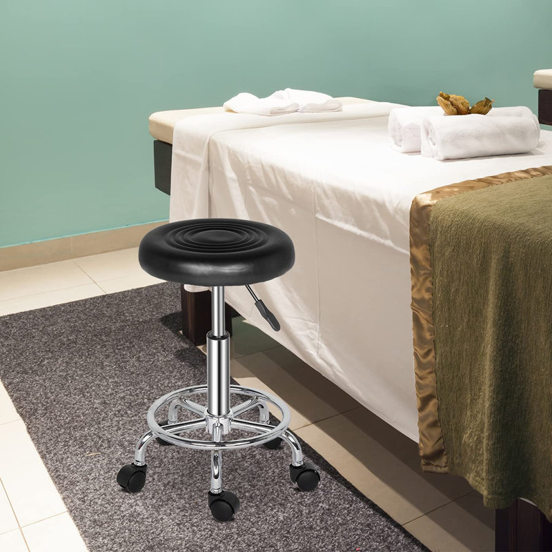 Metal Accent Stool, Black
