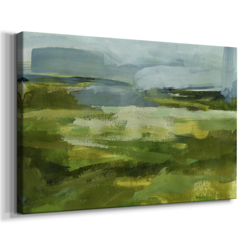 " Emerald View I ", Black, 32" H x 48" W x 1.5" D