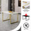 Halston 55-Inch Modern Glam Dining Table With Durable MDF Top And Sturdy Metal Legs-1342323415