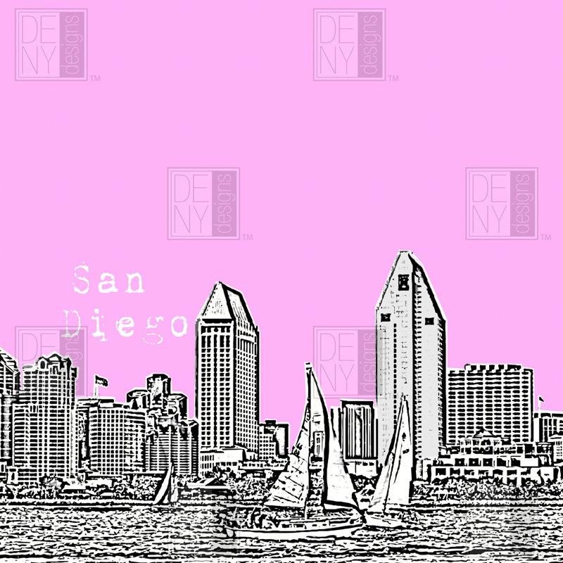 Rideau de douche simple san diego Bird Ave, Rose
