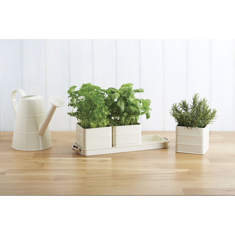 3 Piece Metal Window Box Planter Set