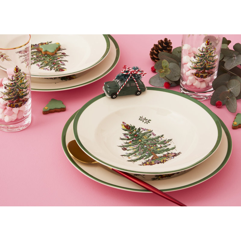 Spode, Christmas Tree - Christmas Tree Soup Plates