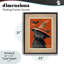 Cadre flottant vintage avec motif de chat noir, design par Arlington Prints-2049727722-2049727721