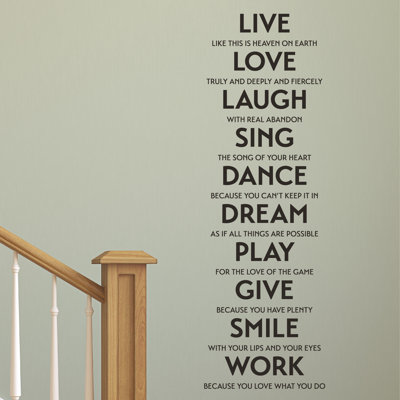 Text & Numbers Wall Decal
