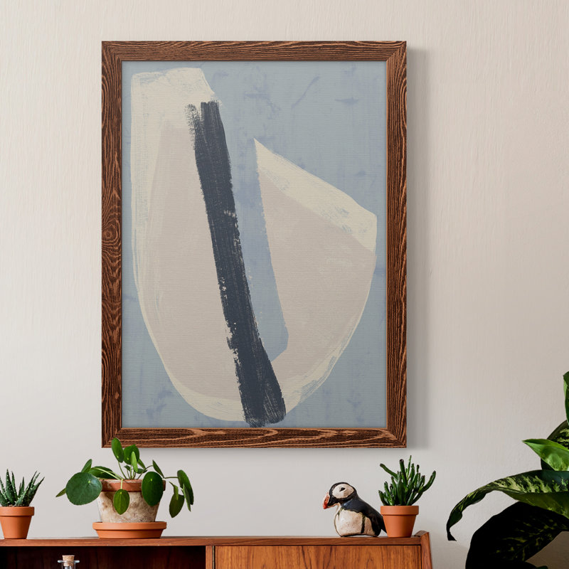 Toile encadrée de qualité supérieure «Paper Slice II» - prête à être accrochée, H 31 po x l 44 po x P 1 po, Érable encadré