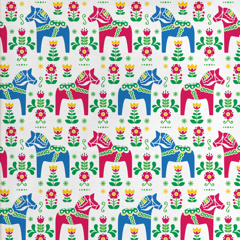 Tissu de chevaux, l 58 po x L 108 po