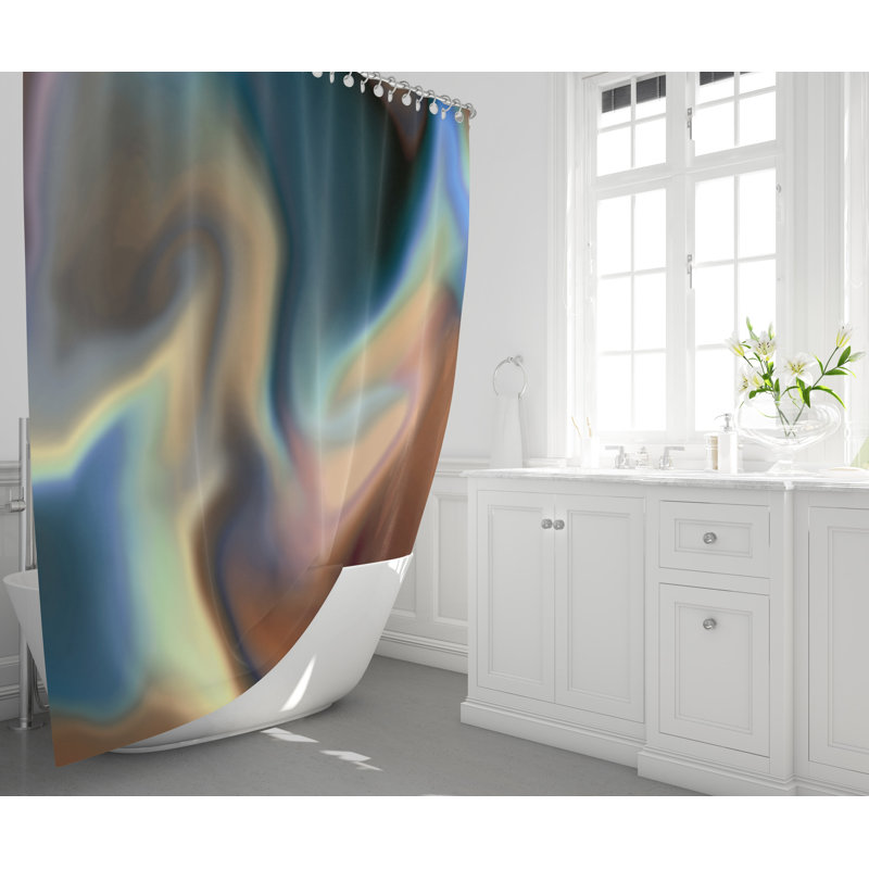 Rideau de douche simple abstrait, H 72 po x l 70 po