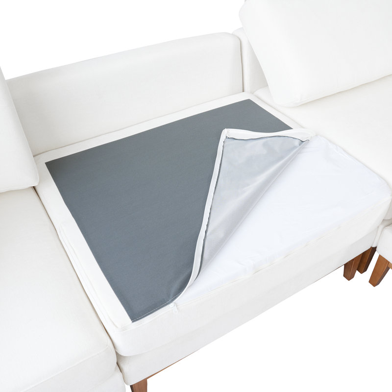 Fauteuil d'appoint modulaire rembourré sans accoudoirs, White