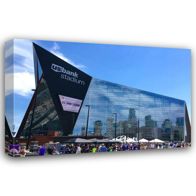 U.S. Bank Stadium, 16" H x 24" W