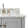 Flynt 37'' Single Bathroom Vanity with Carrara Marble Top